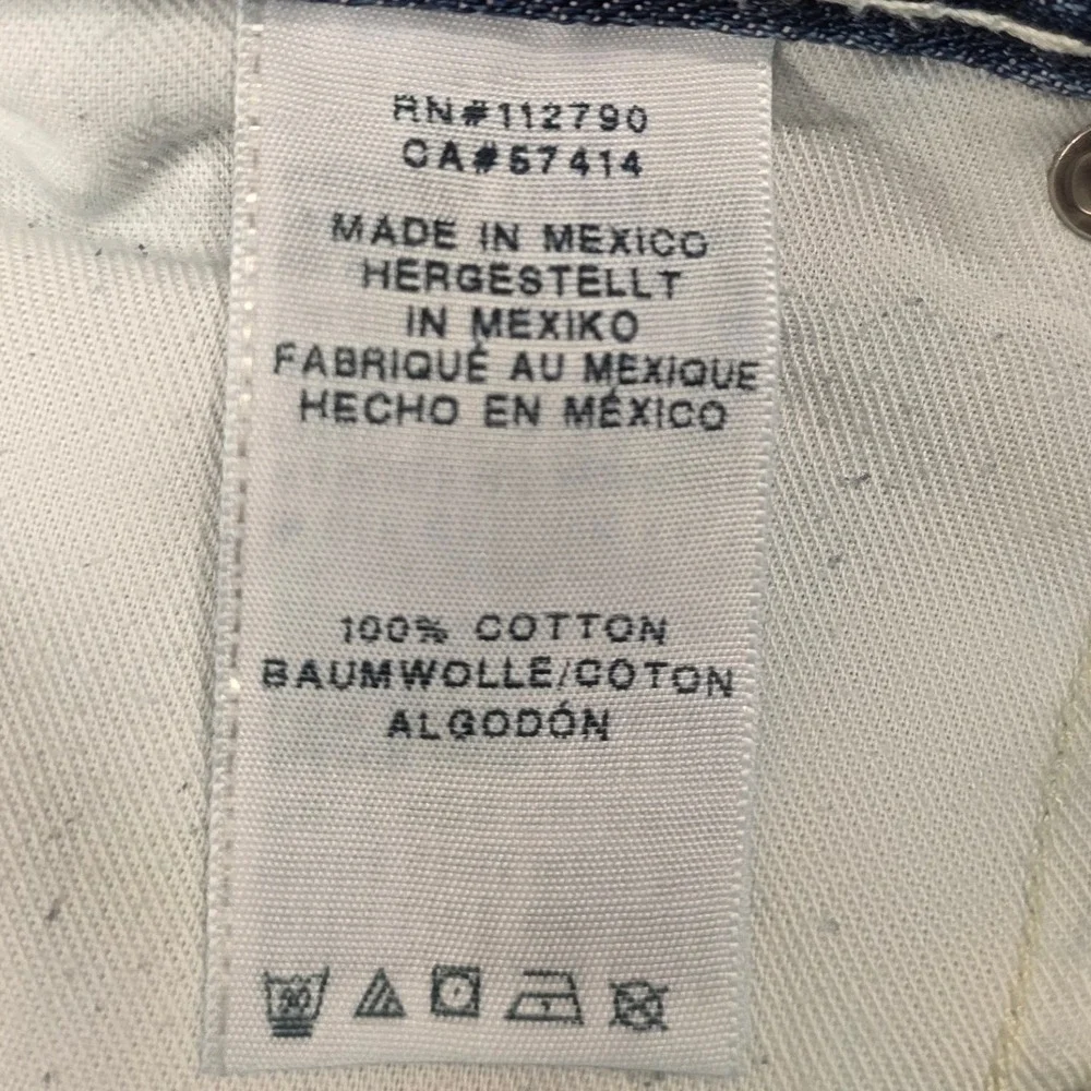 True Religion Skinny Jeans Mens 33 Blue Medium Wash Horseshoe Stitch Cotton‎